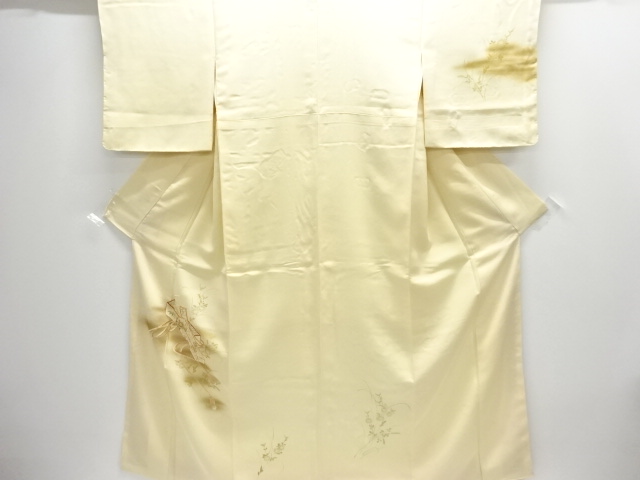 JAPANESE KIMONO / HOMONGI / UNUSED / EMBROIDERY / KIKU